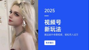 搬运老外奇葩视频,撸视频号分成计划收益,每天只需一小时,新手小白轻松月入过W-升阶有道