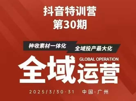 抖音特训营第30期线下培训资料，没有录音视频，正版整理的脑图资料及学员总结核心点-升阶有道