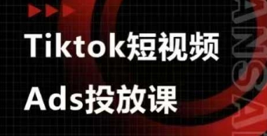Ads视频投放课，tiktok短视频广告投放课-升阶有道