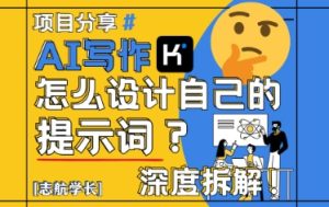 AI写作,怎么设计自己的提示词?(按照演讲稿为例)-升阶有道