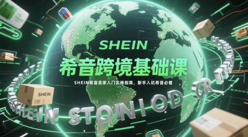 希音跨境基础课，SHEIN希音卖家入门实操指南，新手入坑希音必看-升阶有道
