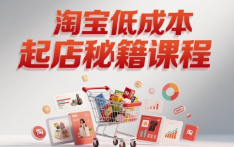 淘宝低成本起店系统课，助你快速起店，实现弯道超车-升阶有道