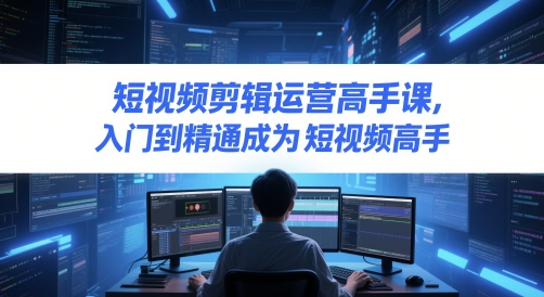 短视频剪辑运营高手课，入门到精通成为短视频高手-升阶有道