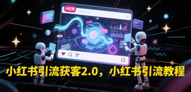 小红书引流获客2.0，小红书引流教程-升阶有道