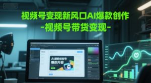 视频号变现新风口AI爆款创作-视频号带货变现-升阶有道