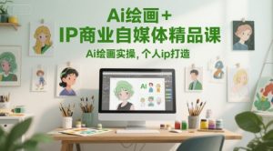 Ai绘画+IP商业自媒体精品课，Ai绘画实操，个人ip打造-升阶有道