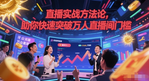 直播实战方法论，助你快速突破万人直播间门槛-升阶有道