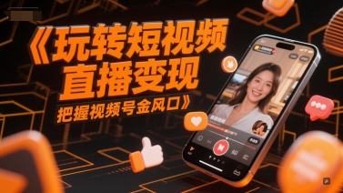 玩转短视频直播变现，把握视频号金风口-升阶有道