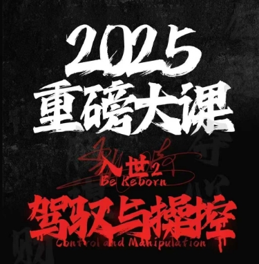 2025重磅大课，入世2，驾驭与控制-升阶有道