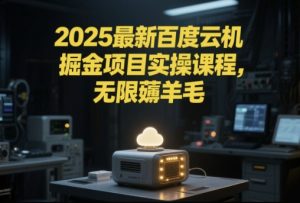 2025最新百度云机掘金项目实操课程单窗口保底5-10元月收益单窗口150+【揭秘】-升阶有道