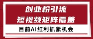 小红书某音创业赛道引流获客 自热矩阵日引200+【揭秘】-升阶有道