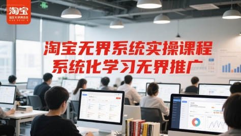 淘宝无界系统实操课程，系统化学习无界推广-升阶有道