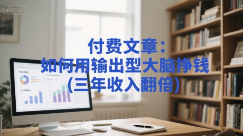 付费文章：如何用输出型大脑挣钱(三年收入翻倍)-升阶有道