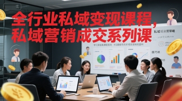 全行业私域变现课程，私域营销成交系列课-升阶有道