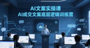 AI文案实操课,AI成交文案底层逻辑训练营-升阶有道