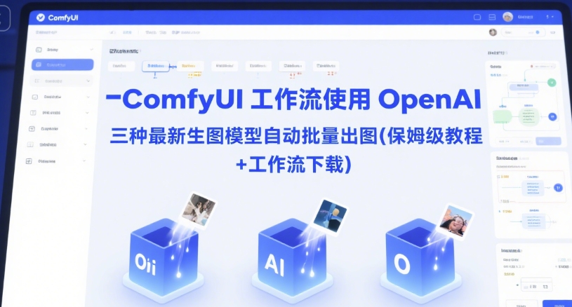 ComfyUI 工作流使用 OpenAI 三种最新生图模型自动批量出图(保姆级教程+工作流下载)-升阶有道