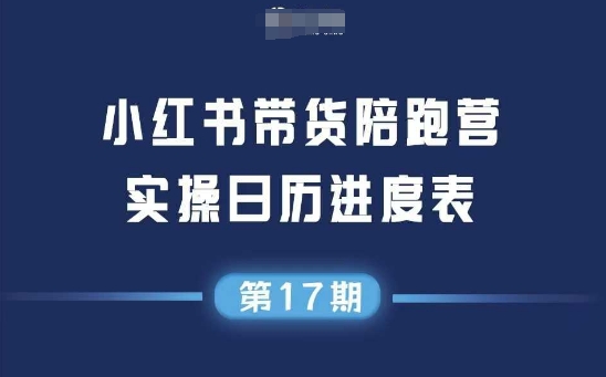 小红书第17期带货陪跑营，不囤货，无不直播，无不投流，通过选品+笔记内容+测品+笔记铺量+矩阵运营打爆款-升阶有道