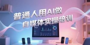 普通人用AI做自媒体实操培训,普通人一个人用ai做自媒体,视频制作、短视频引流、直播带货,轻松入门-升阶有道