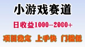 25年暑期高收益项目,小游戏赛道一天收益1-2k+ 稳定项目,上手快,门槛低【揭秘】-升阶有道