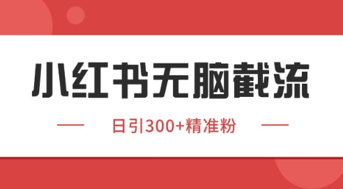 小红书截流同行客源，独家野路子获客玩法 日引200+暴力获客【揭秘】-升阶有道