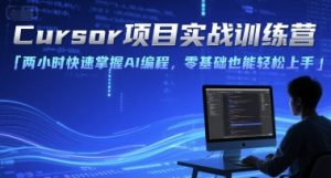 Cursor项目实战训练营，两小时快速掌握AI编程，零基础也能轻松上手-升阶有道
