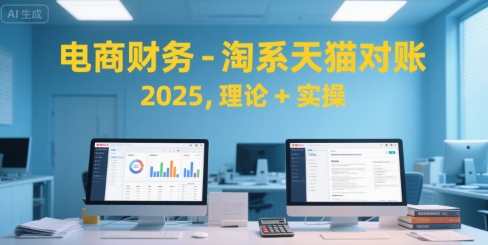 电商财务-淘系天猫对账2025，理论+实操-升阶有道