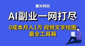 AI副业一网打尽0投入月入1W+视频文字绘图最全工具箱【揭秘】-升阶有道