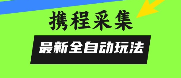 携程信息采集全自动玩法，0风控，无脑开干【揭秘】-升阶有道