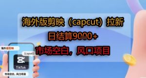 海外版剪映(capcut)拉新,日结算1k+,市场空白,风口项目-升阶有道