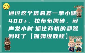 通过这个信息差一单小挣4张+,拉布布搬砖,闷声发小财抓住商机的都挣到钱了【保姆级教程】-升阶有道