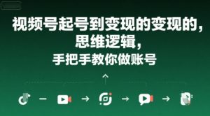 视频号起号到变现的思维逻辑,手把手教你做账号-升阶有道