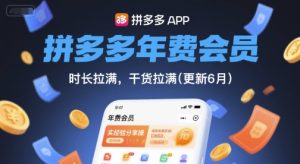 拼多多年费会员,实经验分享操,时长拉满,干货拉满(更新8月)-升阶有道