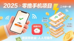 2025年零撸手机项目,二十秒一单,纯薅羊毛 一天2张+做就有【揭秘】-升阶有道