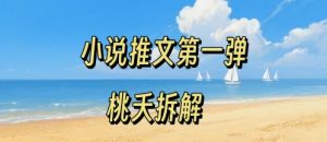 小说推文项目操作全流程第一弹,0粉就能做,门槛低非常适合新手-升阶有道