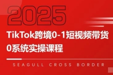 TikTok跨境0-1短视频带货，系统拆解TikTok跨境带货全链路，实现跨境可持续盈利-升阶有道