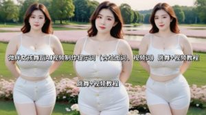 微胖女孩舞蹈AI视频制作提示词(含绘图词、视频词) 跳舞+视频教程-升阶有道