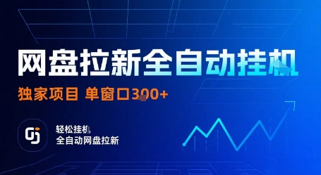 网盘拉新全自动挂G，独家技术，操作简单，自动完成拉新任务，单窗口3张【揭秘】-升阶有道