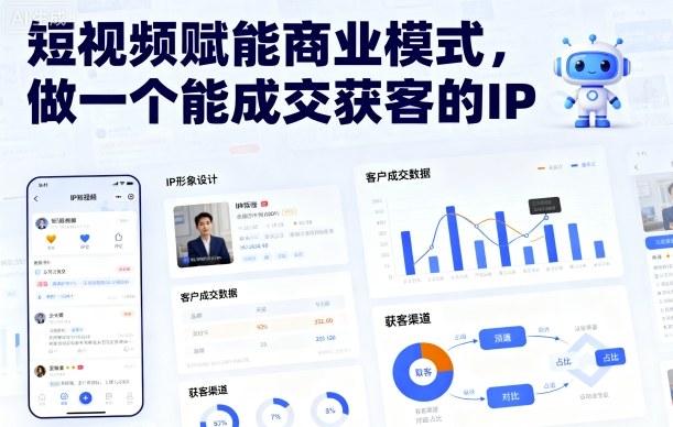短视频赋能商业模式，做一个能成交获客的IP-升阶有道