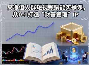 高净值人群短视频赋能实操课,从0-1打造“财富管理”IP-升阶有道