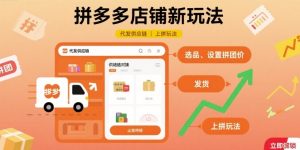 拼多多店铺新玩法,代发供应链上拼玩法-升阶有道
