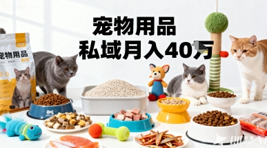 月变现40个！宠物用品私域运营的精准掘金之道玩法-升阶有道