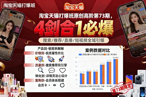 淘宝天猫打爆班原创高阶第73期，4剑合1必爆-升阶有道