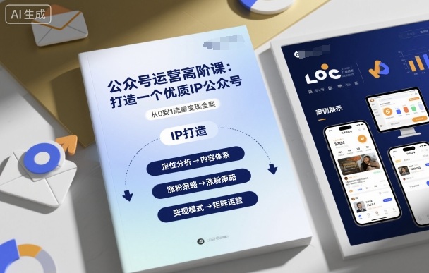 公众号运营高阶课，打造一个优质IP公众号-升阶有道