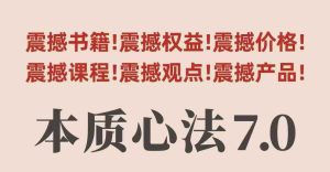 村西边老王本质心法7.0,视频课+《本质心法》电子版-升阶有道