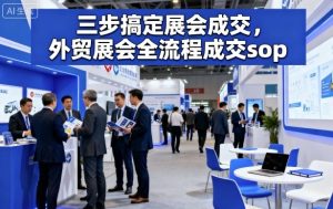三步搞定展会成交,外贸展会全流程成交sop-升阶有道