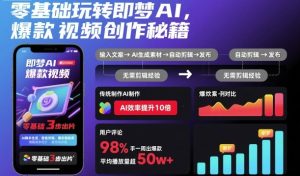 零基础玩转即梦AI,爆款视频创作秘籍-升阶有道