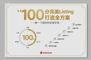 100分完美Listing打造全方案,想要完美listing必须是需要一步一个脚印的-升阶有道