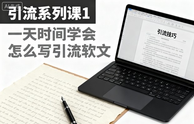 引流系列课1，一天时间学会怎么写引流软文-升阶有道