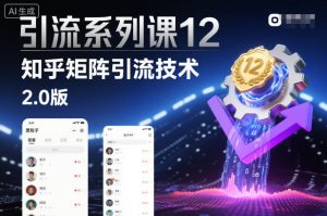 引流系列课12：知乎矩阵引流技术2.0版-升阶有道