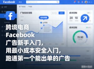 跨境电商Facebook广告新手入门，用最小成本安全入门，跑通第一个能出单的广告-升阶有道